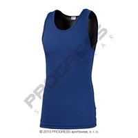 MS NBR mens baselayer singlet blue