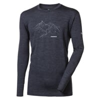 MAGAR "TREK" men's merino T-shirt  Dk.grey melange