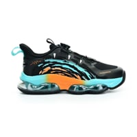 black/turquoise/orange