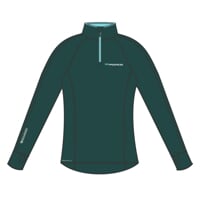 TISPA ZIP MERINO dámská funkční sportovní mikina petrol