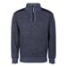 LOFOTEN men's sweater with short zipper navy melange