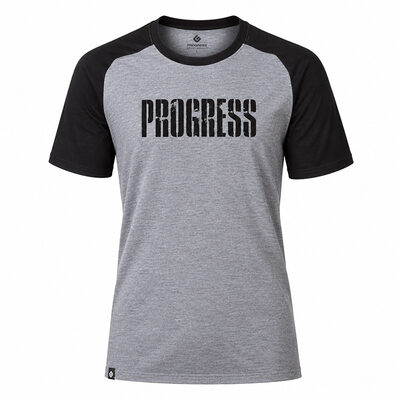 BRANDON men's bamboo T-shirt black/grey melange