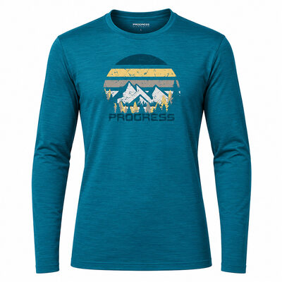 LOKI "REFLECTION" men's merino T-shirt grey melange