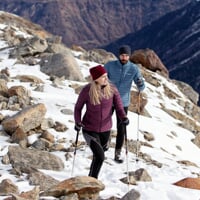 ACONCAGUA women's warm winter jacket wine red
