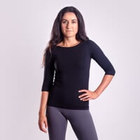 AKINA women's Bamboo T-shirt black