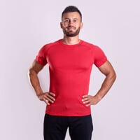 BA NKR 2CA men's functional T-shirt red
