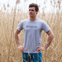 BARBAR "SUNSET" men's bamboo T-shirt grey melange