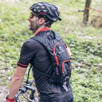 BIKER 5 cycling backpack black/red
