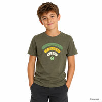 BRAM "SIGNAL" children's merino T-shirt black melnge