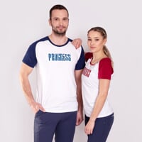 BRANDON men's bamboo T-shirt navy/white