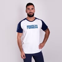 BRANDON men's bamboo T-shirt black/grey melange