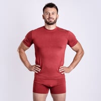 CC TKR mens functional short sleeve T-shirt terracotta