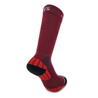 COMPRESS MERINO knee sox wine red