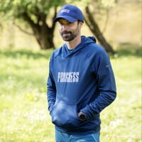 DOSSER "PROGRESS" men's hoodie dk.blue