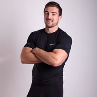 E NKR pánské tričko krátký rukáv bambus černá
