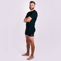 E SKN mens bamboo boxer shorts black