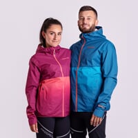 ELITE MAN men's multifunctional jacket petroleum/orange