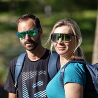 ENDURO GRN-R BLK/WHT sports goggles black/white