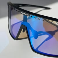 ENDURO PHC-BLU BLK sports goggles with photochromic lenses black matt
