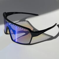 ENDURO PHC-BLU BLK sports goggles with photochromic lenses black matt