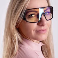 ENDURO PHC-BLU BLK sports goggles with photochromic lenses black matt