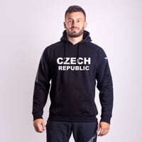 FUN HOODY CZECH MAN pánská mikina s kapucí black