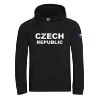 FUN HOODY CZECH MAN pánská mikina s kapucí black