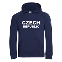 FUN HOODY CZECH MAN pánská mikina s kapucí dk.blue