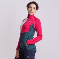 GLACIERA women's functional jacket black/white/green