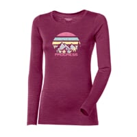 HELA "LANDSCAPE" women's merino T-shirt red violet