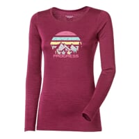 HELA "LANDSCAPE" women's T-shirt wine red melange