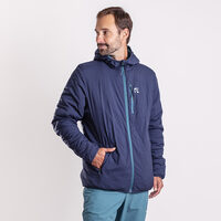 HERMES reversible men's jacket with merino blackened blue/petrol