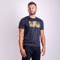 HRUTUR "RAM" short sleeve merino T-shirt grey melange