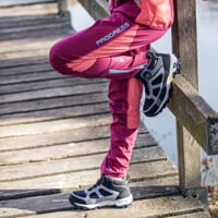 JUNIOR TREK MID WP boots with membrane black/blue/navy