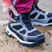 JUNIOR TREK MID WP boots with membrane black/blue/navy