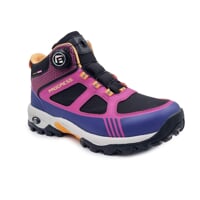 JUNIOR TREK MID WP boots with membrane black/raspberry/navy