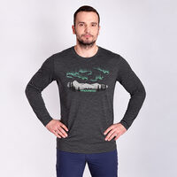 LOKI "OUTDOOR" men's merino T-shirt grey melange