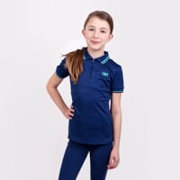 LUKANA GIRL girl's riding polo shirt navy