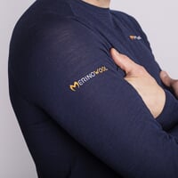 MA NDR 125 men's long-sleeved merino T-shirt blackened blue