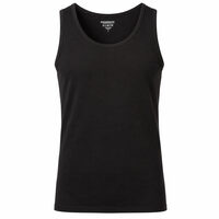 MANAGER mens singlet with bamboo black