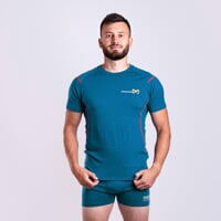 MW SKN mens merino boxers petroleum melange