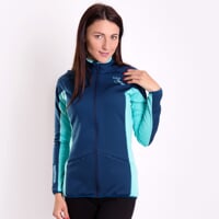 ODDA ladies full zip jacket white/wine red