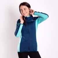 ODDA ladies full zip jacket white/wine red
