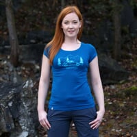 OS LIBERTA "BEETLE" ladie's bamboo T-shirt modrá