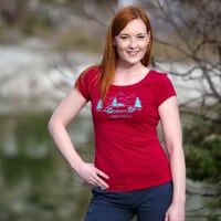 OS LIBERTA "BEETLE" ladie's bamboo T-shirt modrá