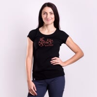 OS LIBERTA "FLOWBIKE" ladie's bamboo T-shirt blue