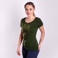 OS LIBERTA "FLOWBIKE" ladie's bamboo T-shirt khaki