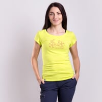 OS LIBERTA "FLOWBIKE" ladie's bamboo T-shirt blue