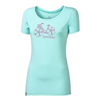 OS LIBERTA "FLOWBIKE" ladie's bamboo T-shirt mint