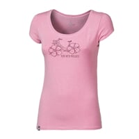 OS LIBERTA "FLOWBIKE" ladie's bamboo T-shirt blue